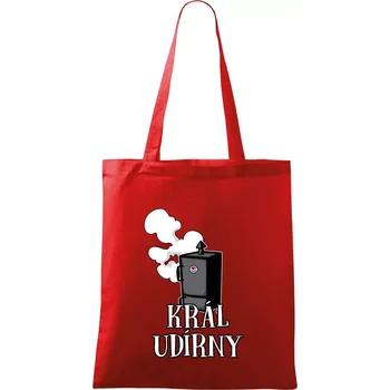 Král udírny - Taška bavlněná - 42 x 38 cm ( Červená )