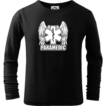 Chlapecké tričko Paramedic - Triko dětské Long Sleeve - 122 cm/6 let ( Černá )