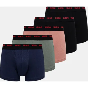 Boxerky Boxerky HUGO TRUNK FIVE PACK 5-pack 50532619 námořnická modř 59X, vel. M