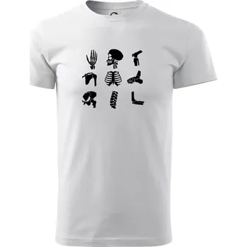 Pánské tričko Rentgen - ikony - Triko extra velké (5-8XL) - 6XL ( Bílá )