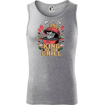 King of the grill - Tílko pánské Core - XL ( Tmavě šedý melír )