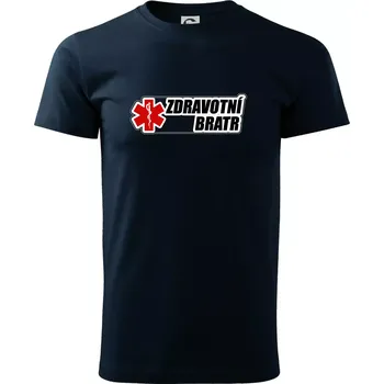 Pánské tričko Zdravotní bratr - rescue - Triko extra velké (5-8XL) - 7XL ( Námořní modrá (velmi tmavá - téměř černá) )