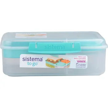 Sistema To Go Krabička 1,65 l 3 komory, kelímek mátová