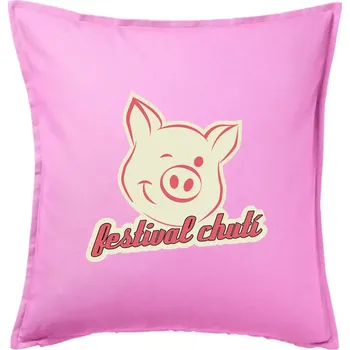 Polštář Festival chutí - Polštář 50x50 - 50x50 - Včetně výplně ( Růžová )