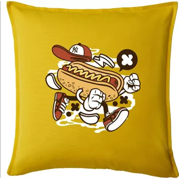 Polštář Hotdogátor - Polštář 50x50 - 50x50 - Pouze potah ( Žlutá )