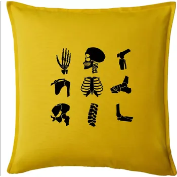 Polštář Rentgen - ikony - Polštář 50x50 - 50x50 - Pouze potah ( Žlutá )
