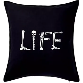 Polštář Radiology Life - Polštář 50x50 - 50x50 - Pouze potah ( Černá )