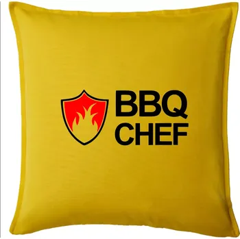 Polštář Grilování - BBQ Chef - Polštář 50x50 - 50x50 - Pouze potah ( Žlutá )