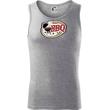 BBQ logo - Tílko pánské Core - XL ( Tmavě šedý melír )