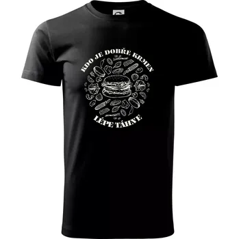 Kdo je dobře krmen lépe táhne - Triko extra velké (5-8XL) - 7XL ( Černá )