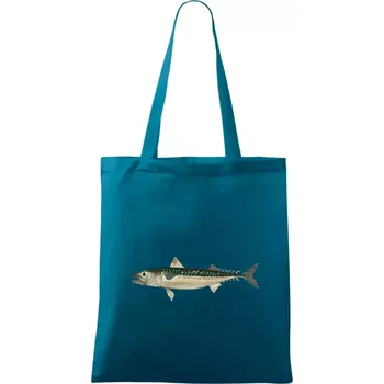 Makrela obecná - Taška bavlněná - 42 x 38 cm ( Petrolejová )