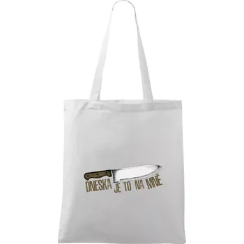 Dneska je to na mně - Taška bavlněná - 42 x 38 cm ( Bílá )