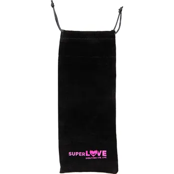 Vibrátor SuperLove Premium Suede Toy Bag Large Black