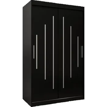 Šatní skříň Šatní skříň s posuvnými dveřmi YORK - 120x200cm Černá