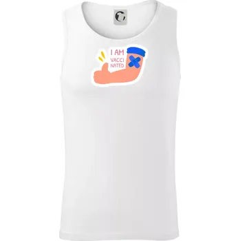 I am vaccinated - Tílko pánské Core - XL ( Bílá )