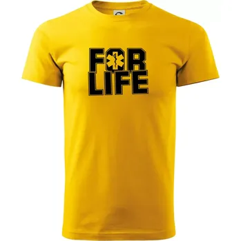 Pánské tričko For Life - Triko extra velké (5-8XL) - 7XL ( Žlutá )