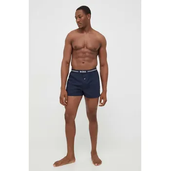 Boxerky Bavlněné boxerky BOSS 3P Woven Boxer 3-pack 50480034 modrá 95X, vel. L