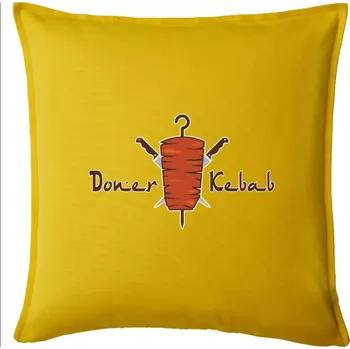 Polštář Döner Kebab - Polštář 50x50 - 50x50 - Pouze potah ( Žlutá )