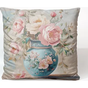 Sametový povlak na polštář 45x45 tyrkysová elegance