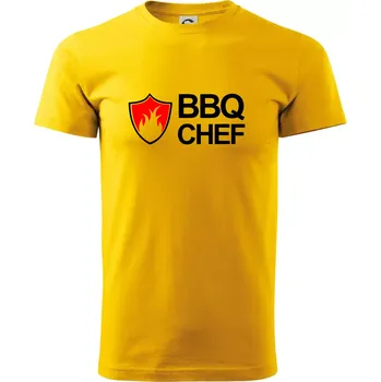 Pánské tričko Grilování - BBQ Chef - Triko extra velké (5-8XL) - 8XL ( Žlutá )
