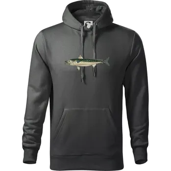 Pánská mikina Makrela obecná - Mikina pánská Cape s kapucí - 5XL ( Tmavá břidlice (šedá se zeleným nádechem) )