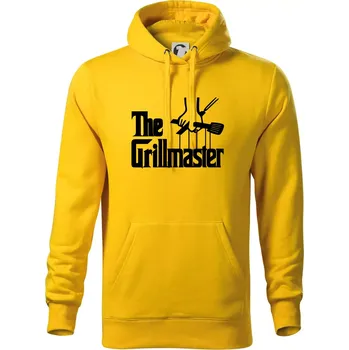 Pánská mikina The Grillmaster - Mikina pánská Cape s kapucí - XL ( Žlutá )