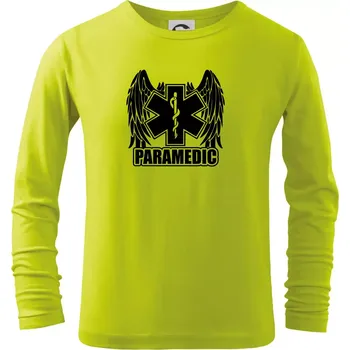 Chlapecké oblečení Paramedic - Triko dětské Long Sleeve - 104-110cm / 3-4 roky ( Limetková )