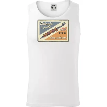 Dobrota z grilu - Tílko pánské Core - M ( Bílá )