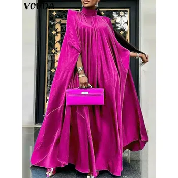 Dámské šaty Dlouhé šaty s páskem a stojáčkem z lesklého saténu Velikost: XL, Barva (Varianta): A-Rose