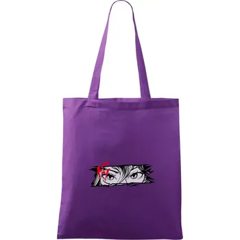 Anime oči - Taška bavlněná - 42 x 38 cm ( Fialová )