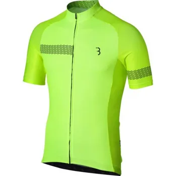 Cyklistické oblečení BBB Cyklistický dres s krátkým rukávem - COMFORTFIT 2.0 - žlutá 3XL