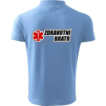 Pánská košile Zdravotní bratr - rescue - Polokošile pánská Pique Polo 203 - 5XL ( Pyžamově modrá )