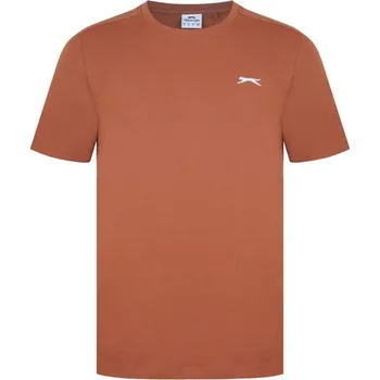 Pánské tričko Slazenger Plain pánské tričko Terracotta L