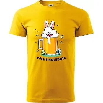 Pánské tričko Velký koledník - Triko extra velké (5-8XL) - 8XL ( Žlutá )