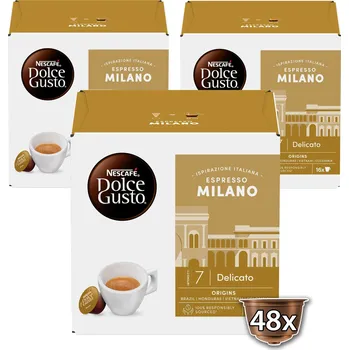 Nescafé Dolce Gusto Espresso Milano kávové kapsle 48 kapslí