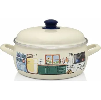 Hrnec Kastrol Metalac kuchyňka, kastrol s poklicí 24 cm, 4,75 l