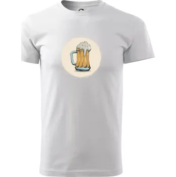 Pánské tričko Pivečko ke grilu - Triko extra velké (5-8XL) - 7XL ( Bílá )