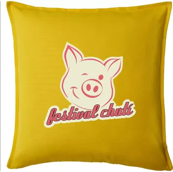 Polštář Festival chutí - Polštář 50x50 - 50x50 - Pouze potah ( Žlutá )