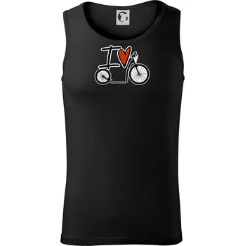 I love koloběžka velké a malé kolo - Tílko pánské Core - L ( Černá )