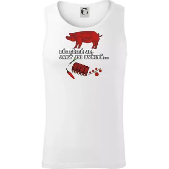 Důležité je, jaký jsi uvnitř - Tílko pánské Core - XL ( Bílá )