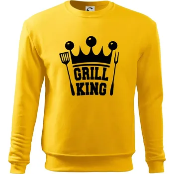 Pánská mikina Grilování - Grill King - Mikina Essential pánská - 3XL ( Žlutá )