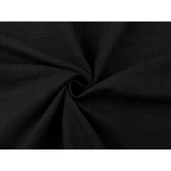 Bavlněná látka / plátno s krajkovým efektem Varianta: 11 černá, Balení: 1 m