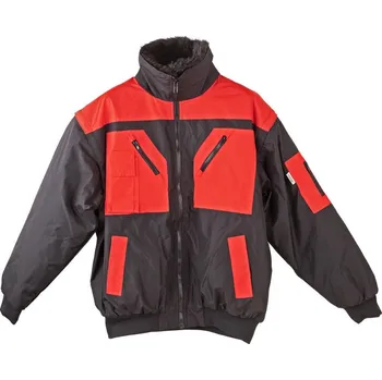 pracovní bunda KesTek Celoroční pracovní bunda 4v1, černá/červená, XXXL