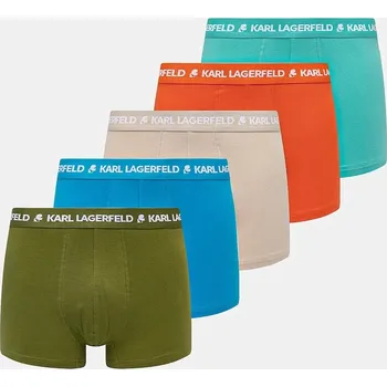 Boxerky Boxerky Karl Lagerfeld 5-pack pánské, modrá barva, A1M47082 55X, vel. S