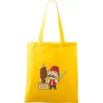 Kebab kuchař - Taška bavlněná - 42 x 38 cm ( Žlutá )