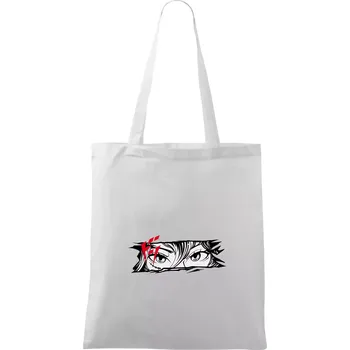Anime oči - Taška bavlněná - 42 x 38 cm ( Bílá )
