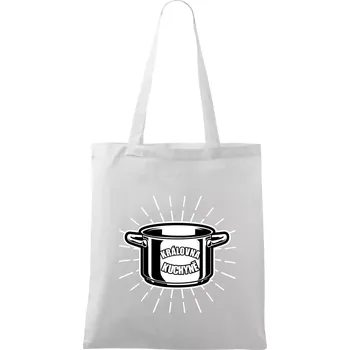 Královna kuchyně - Taška bavlněná - 42 x 38 cm ( Bílá )