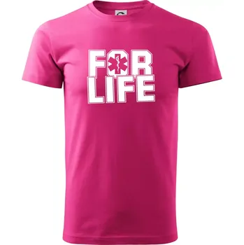 Pánská móda For Life - Klasické pánské triko vyšší gramáže - XL ( Purpurová )