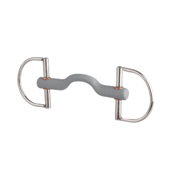 Udidlo pro koně Udidlo déčkové nelomené Curved BERIS, 18 mm, 130 mm