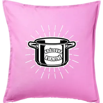 Polštář Královna kuchyně - Polštář 50x50 - 50x50 - Pouze potah ( Růžová )